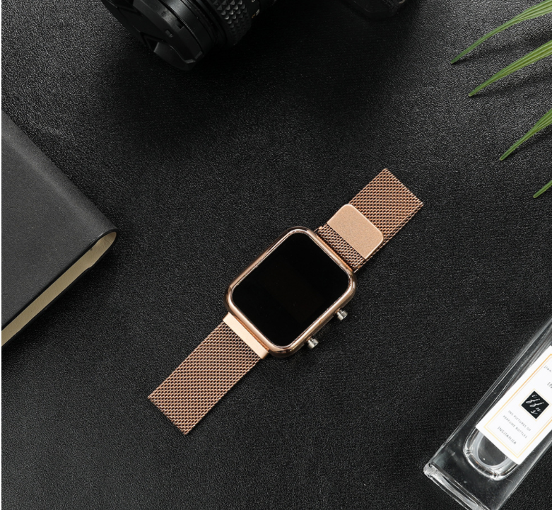 C2C Luminous Led Student Digital Magnet Buckle Men'S Electronic Watch