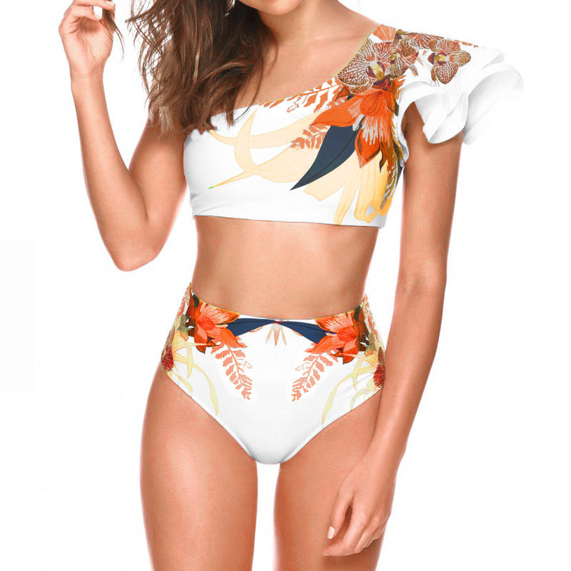 C2C Women's Two-piece Floral Print Swimsuit
