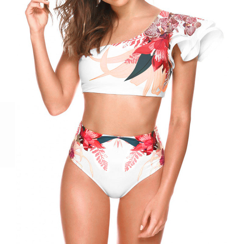 C2C Women's Two-piece Floral Print Swimsuit
