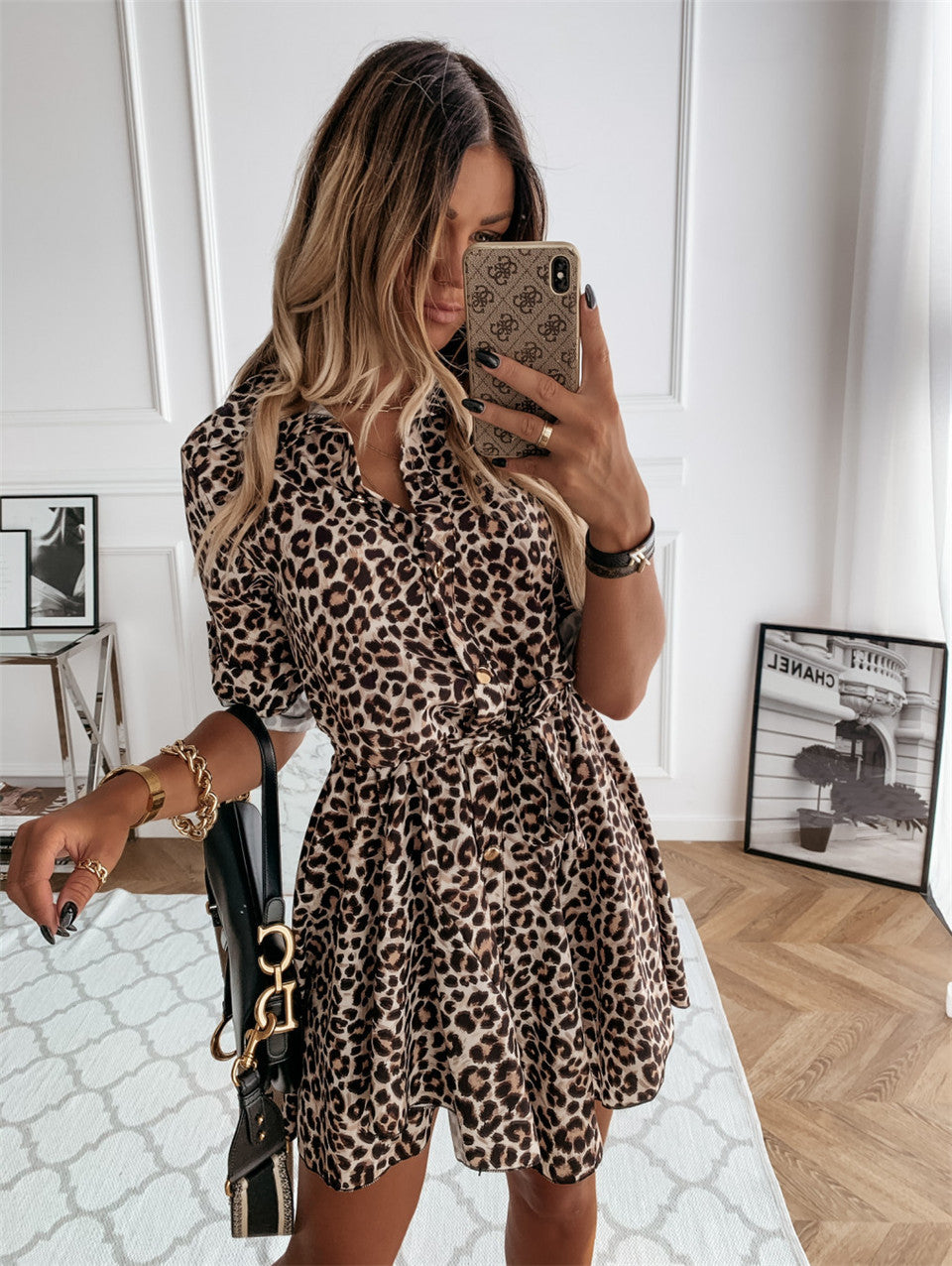 C2C Vintage Short Skirt Fashion Ladies Casual Dress