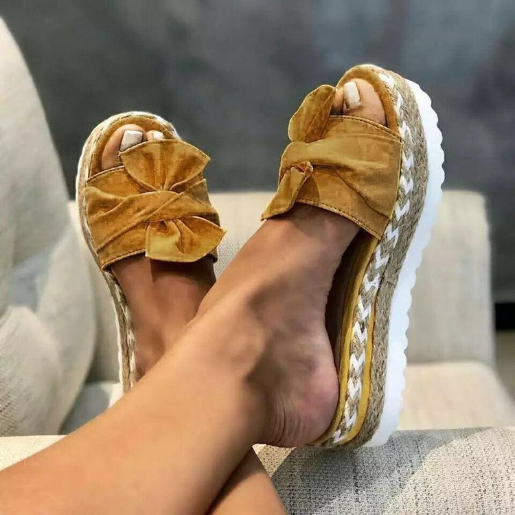 C2C Women Platform Bow Style Sandals