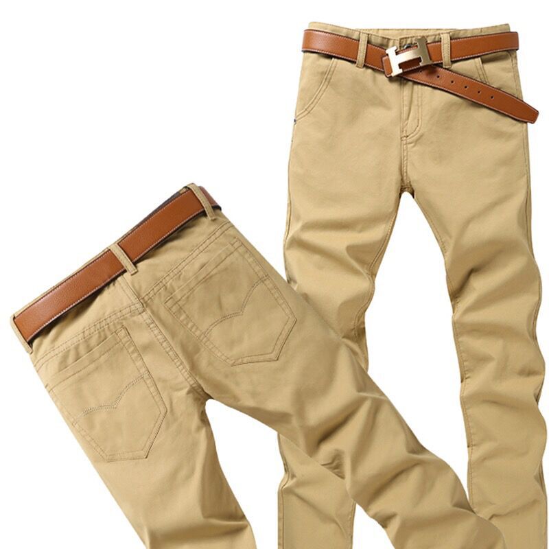 C2C Simple Men's Loose Straight-leg Cotton Casual Pants