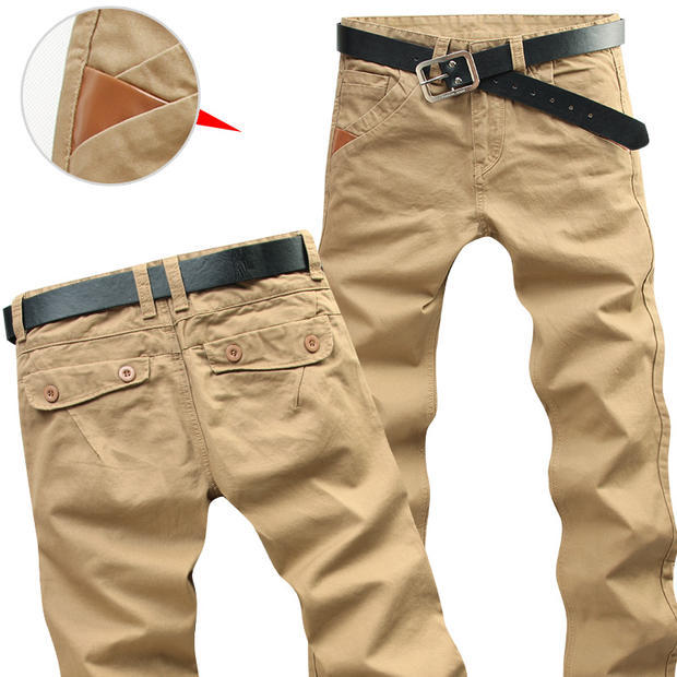C2C Simple Men's Loose Straight-leg Cotton Casual Pants