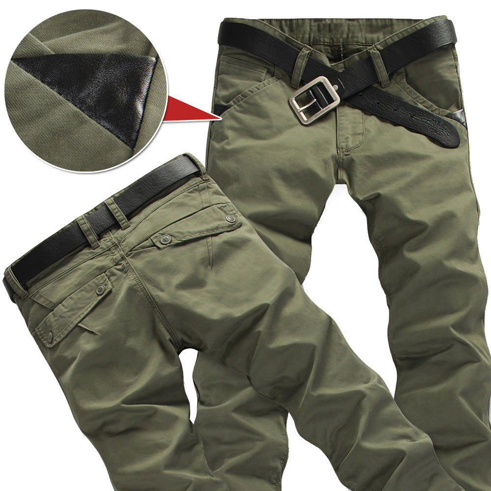 C2C Simple Men's Loose Straight-leg Cotton Casual Pants