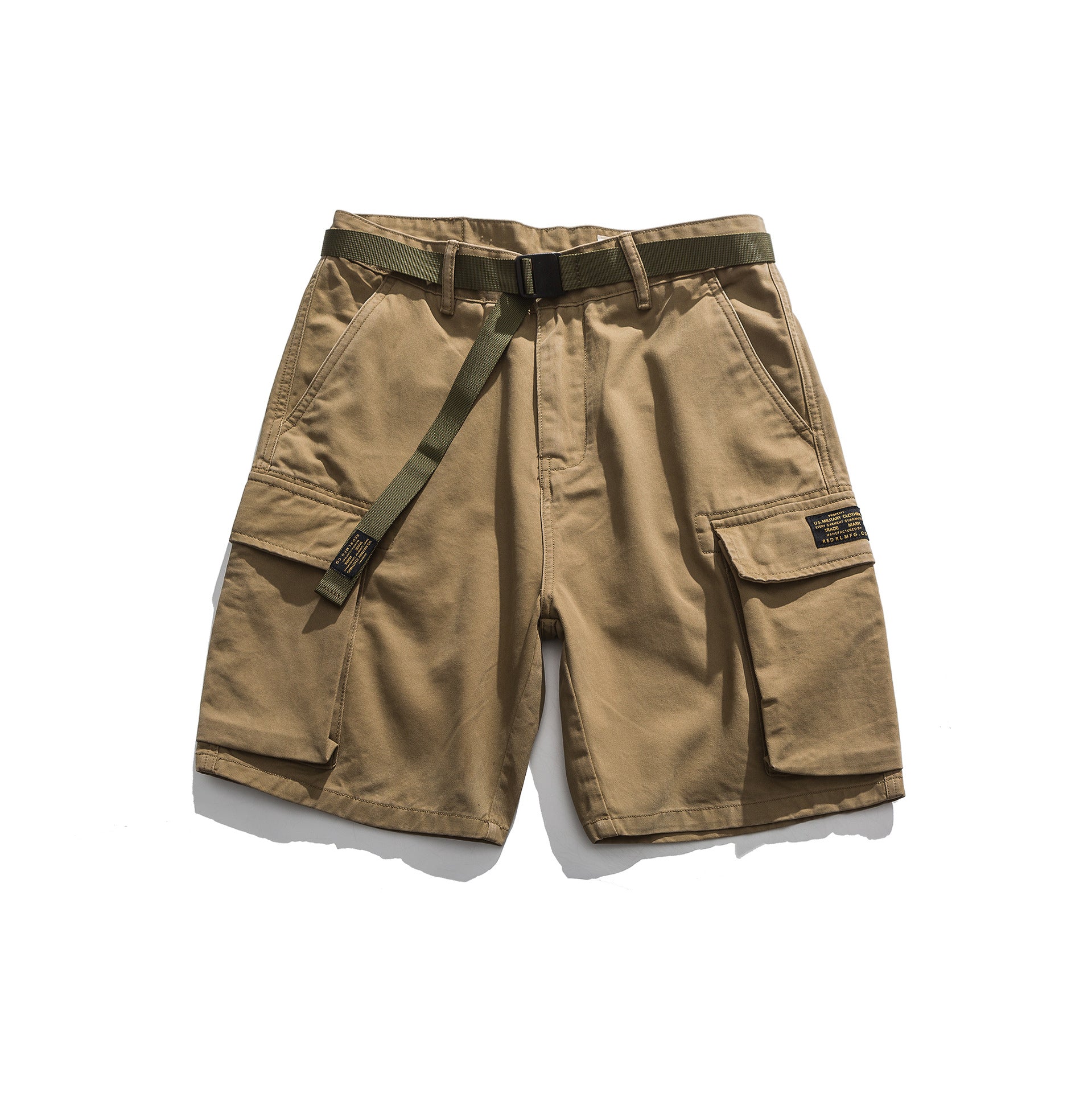 C2C Tooling Multi-Pocket Khaki Army Green Shorts