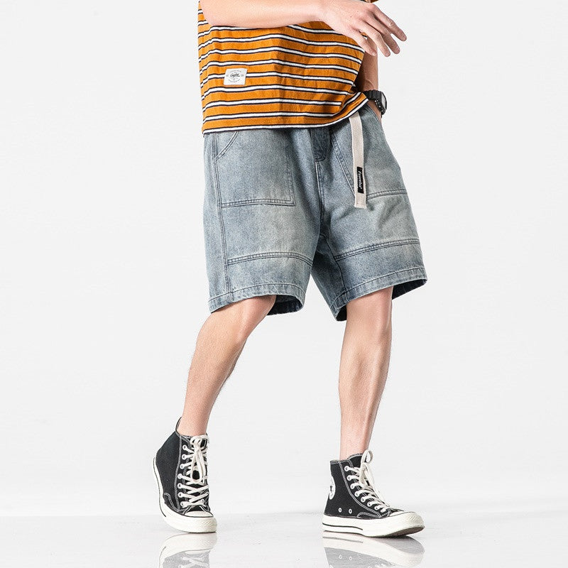 C2C Washed And Worn Loose And Comfortable Youth  Men's Trendy Pants