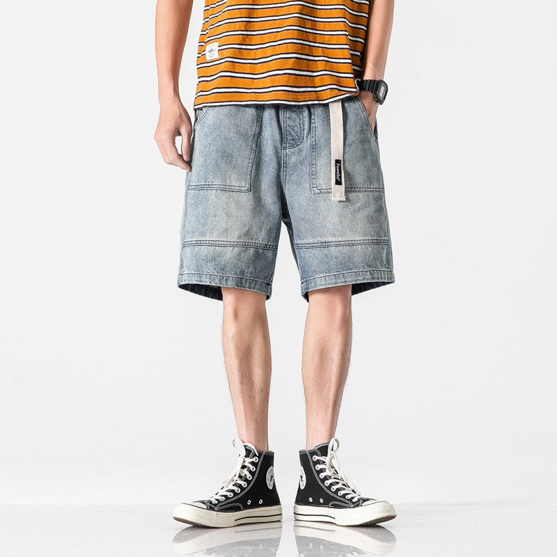 C2C Washed And Worn Loose And Comfortable Youth  Men's Trendy Pants