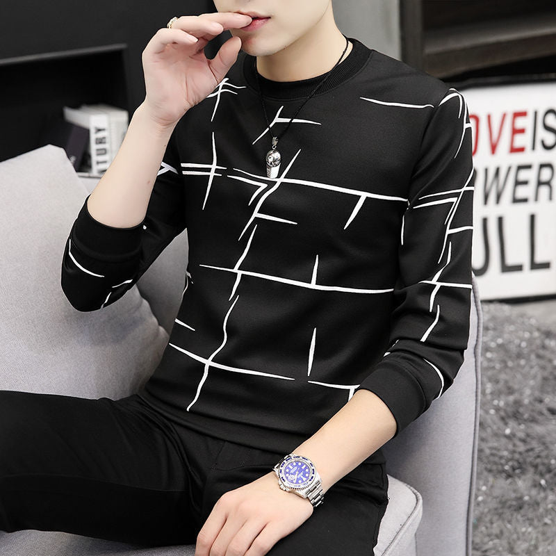 C2C Men's round neck long sleeve T-shirt
