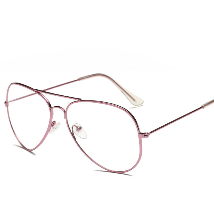 C2C Literary retro glasses frame thin frame flat mirror