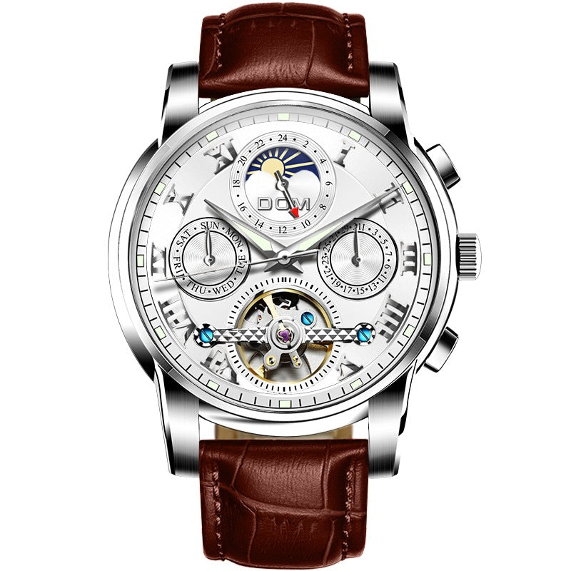 C2C Mall-Automatic & Mechanical Multifunctional Hollow Luminous Men's Watch