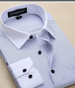 C2C Plus Size Men Business Long Sleeve Shirts