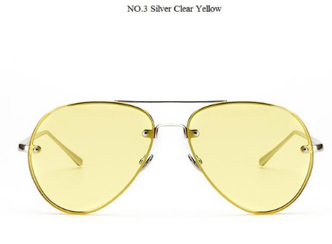 C2C Clear Lens Glasses  Aviator Sunglasses