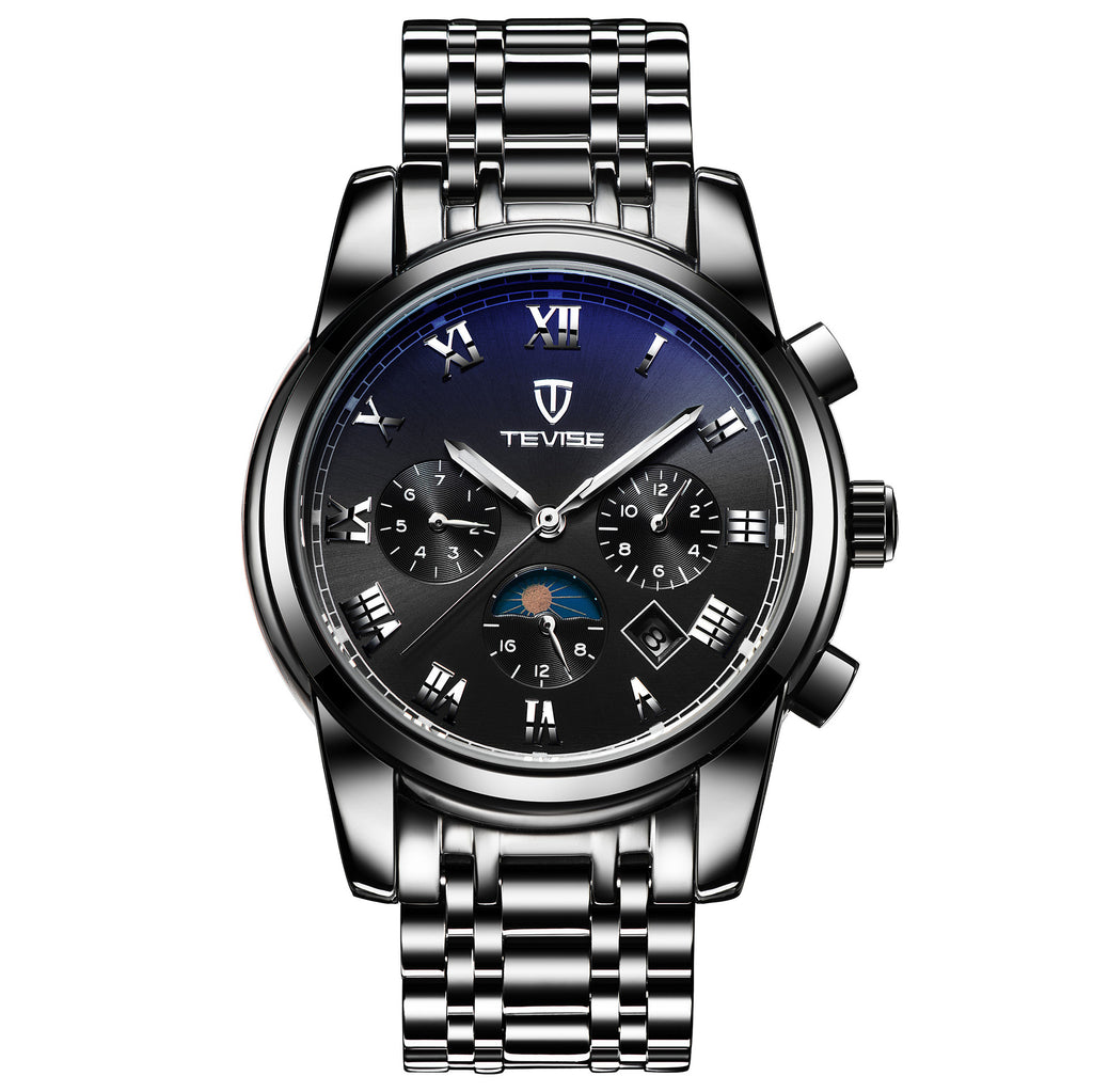 Tevise brand watches, watches, sports, multifunctional automatic mechanical watches, waterproof leisure men's watches