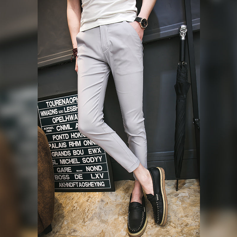 C2C Mall-Capris Trousers Men's Slim and Versatile Pants