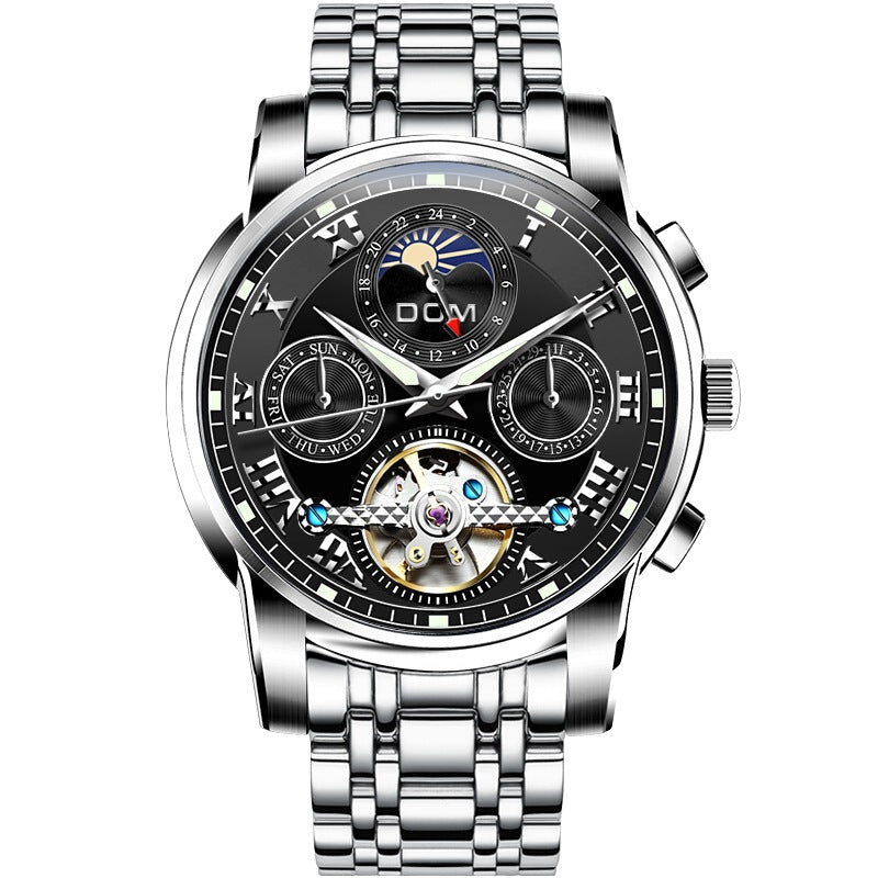 C2C Mall-Automatic & Mechanical Multifunctional Hollow Luminous Men's Watch