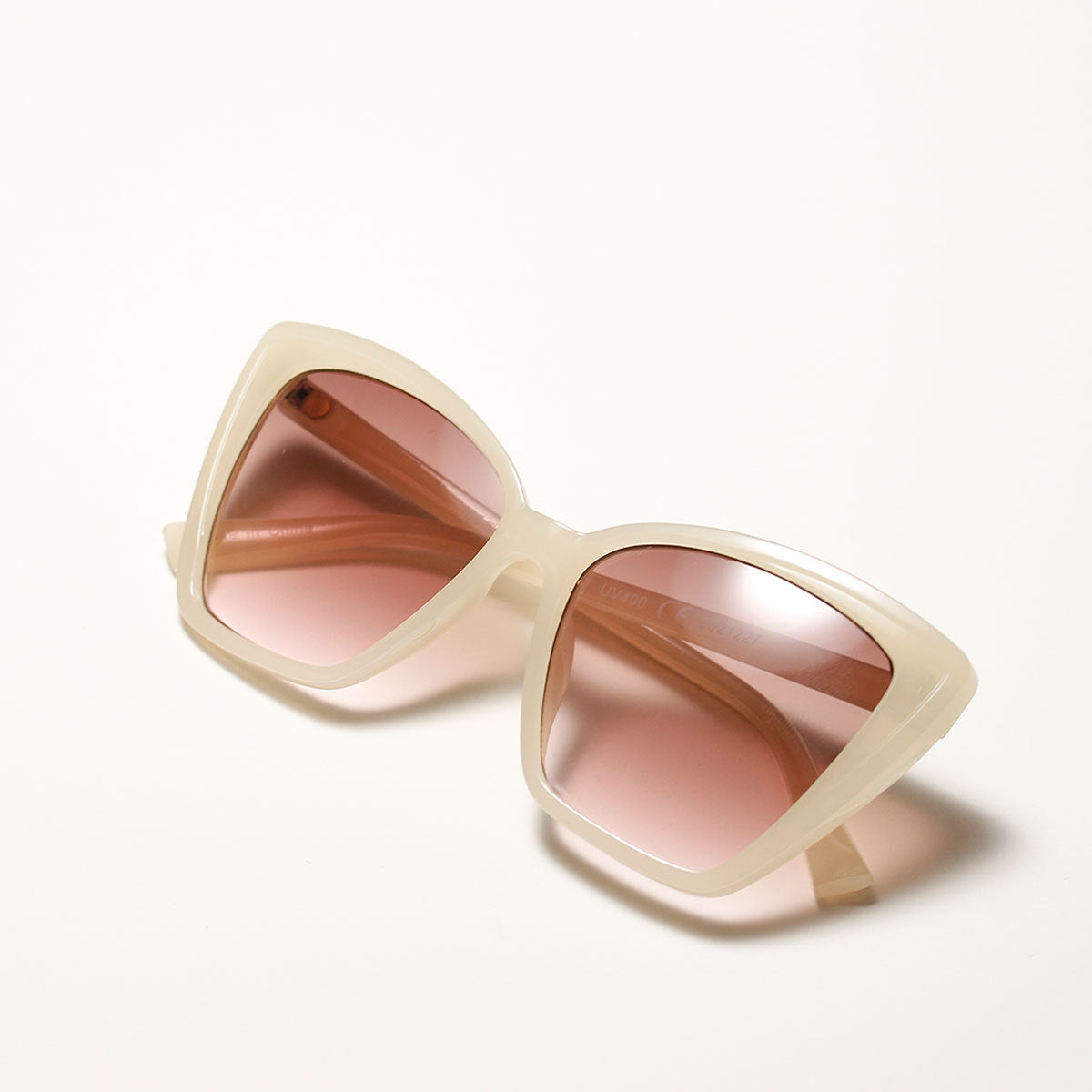 C2C Large frame tortoiseshell beige sunglasses Korean glasses