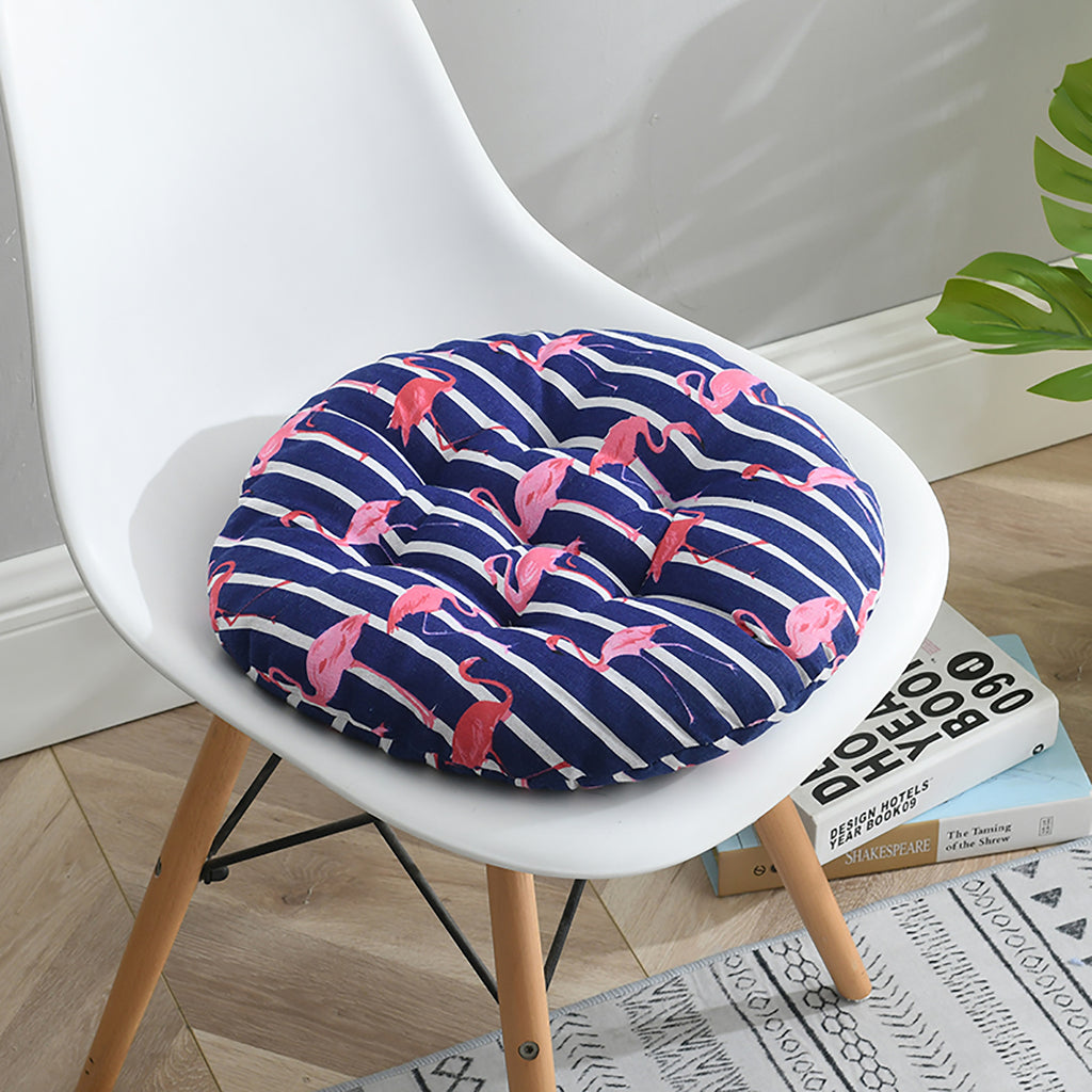 C2C Nordic Print Round Cotton Chair Cushion