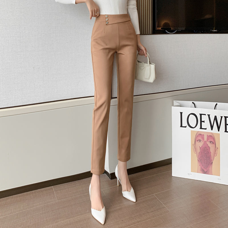 C2C High-waist Suit Women's Straight-leg Pants
