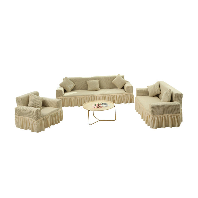 C2C Lazy Sofa Cover Plaid Solid Color