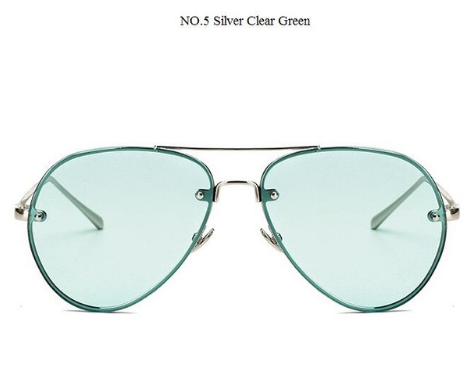 C2C Clear Lens Glasses  Aviator Sunglasses