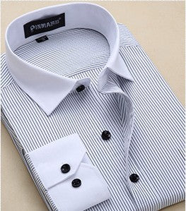 C2C Plus Size Men Business Long Sleeve Shirts