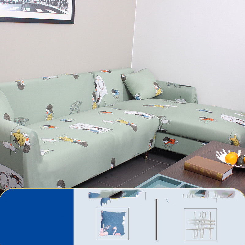 C2C Printed Stretch Simple Universal Sofa Cover Cushion