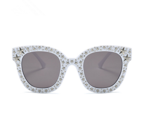 C2C Diamond Sunglasses round face Europe and US Style