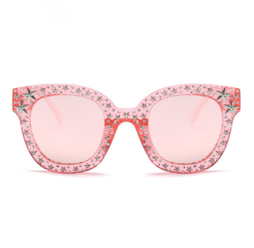 C2C Diamond Sunglasses round face Europe and US Style