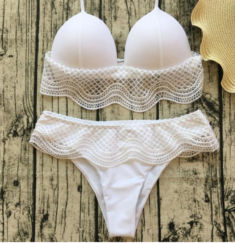 C2C Mall-Bikini knit stitching swimsuit