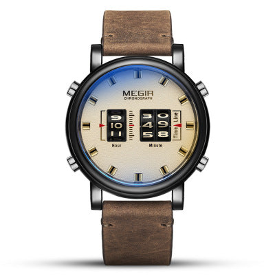 C2C Fashion Feature Sports Business Leather Quartz Watch