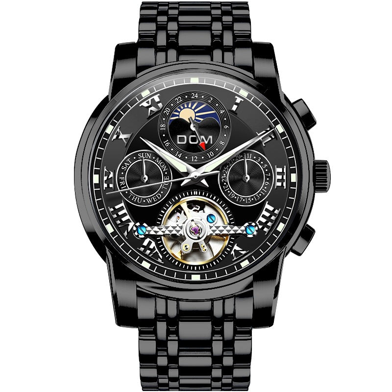 C2C Mall-Automatic & Mechanical Multifunctional Hollow Luminous Men's Watch