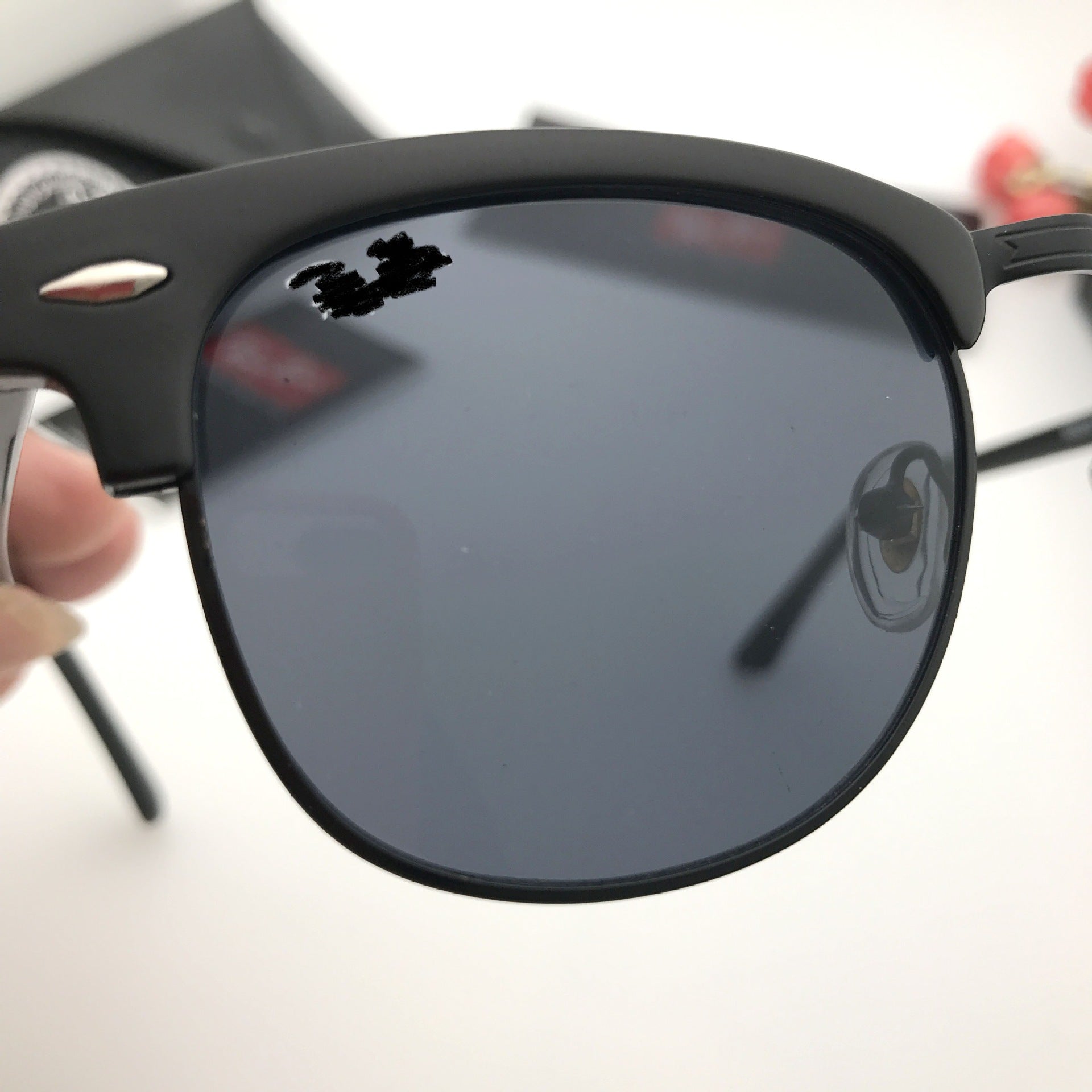 C2C Fashion color film eyebrow frame full frame anti-UV sunglasses