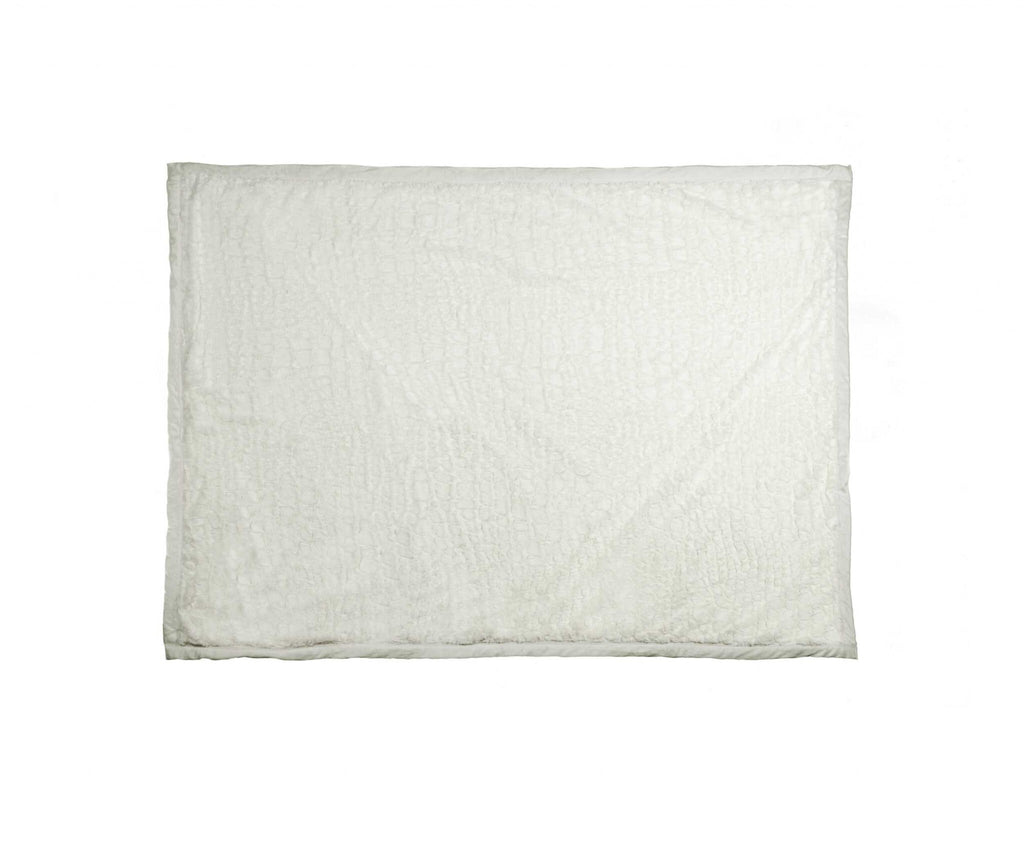 C2C Mall-Ivory Mink Faux Hide Throw