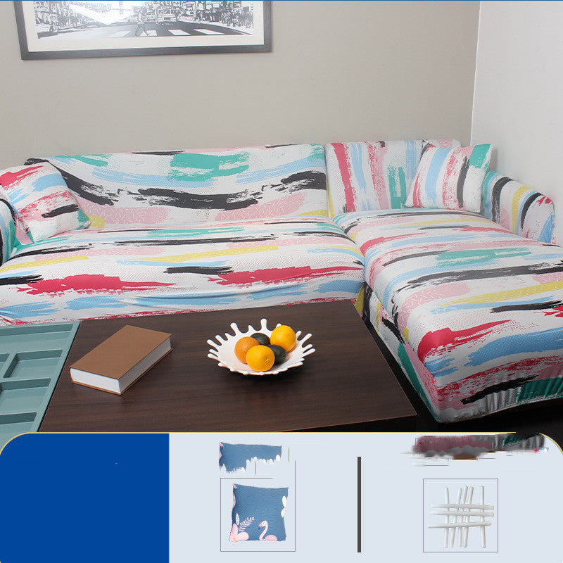 C2C Printed Stretch Simple Universal Sofa Cover Cushion