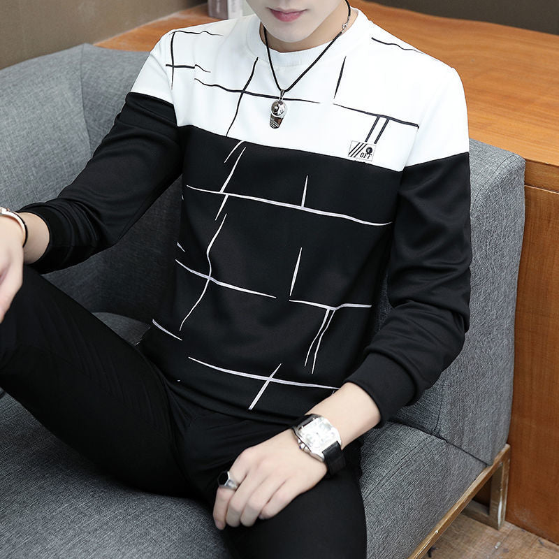 C2C Men's round neck long sleeve T-shirt