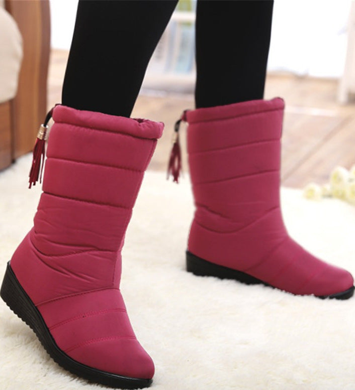 C2C Waterproof Modern Silk Women Snow Boots