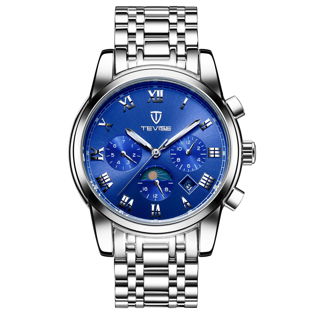 Tevise brand watches, watches, sports, multifunctional automatic mechanical watches, waterproof leisure men's watches