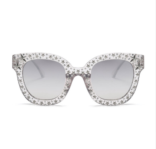 C2C Diamond Sunglasses round face Europe and US Style
