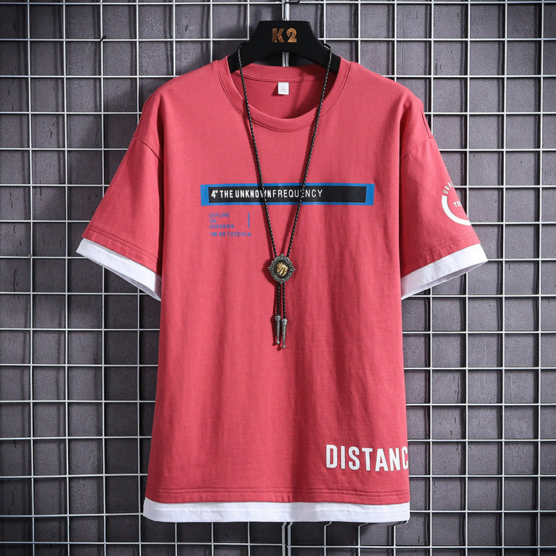 C2C Fashion letter printed cotton short sleeve
