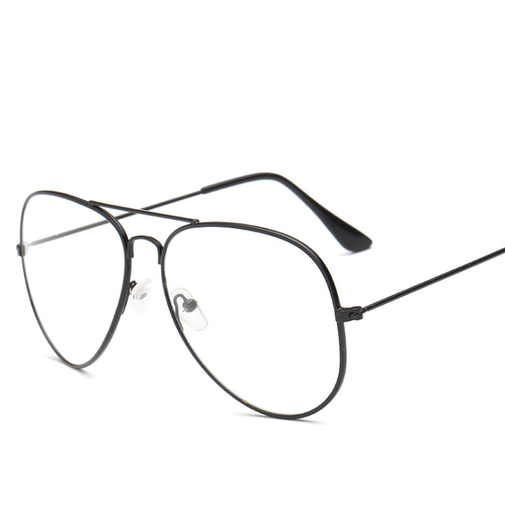 C2C Literary retro glasses frame thin frame flat mirror