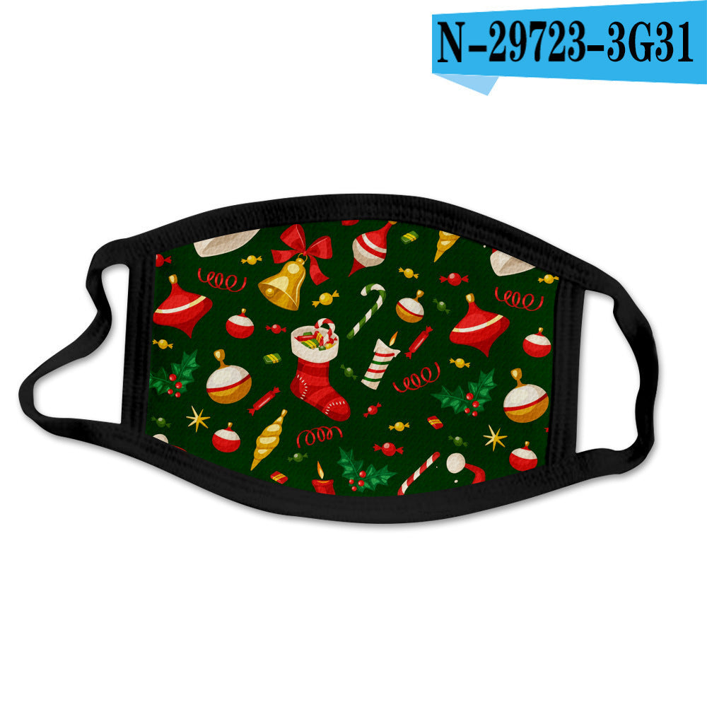 C2C Mall-Cartoon Fashion Personality Christmas Print Mask
