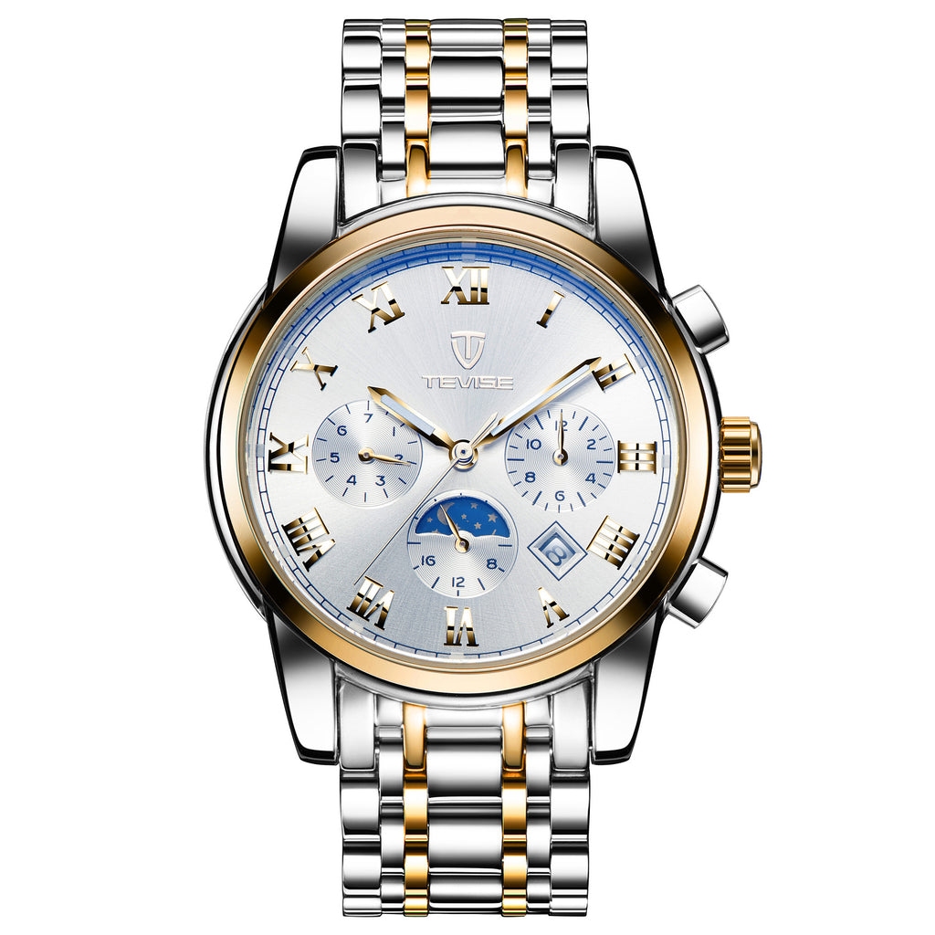 Tevise brand watches, watches, sports, multifunctional automatic mechanical watches, waterproof leisure men's watches