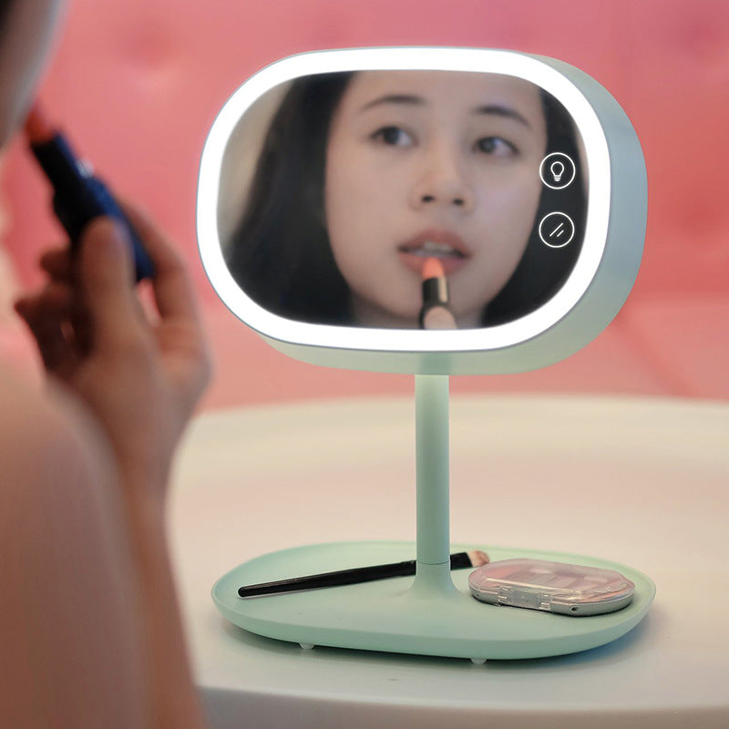 C2C Desktop design mirror with led lamp