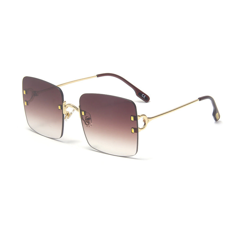 C2C Stylish rimless sunglasses are rimless