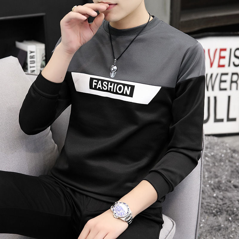 C2C Men's round neck long sleeve T-shirt