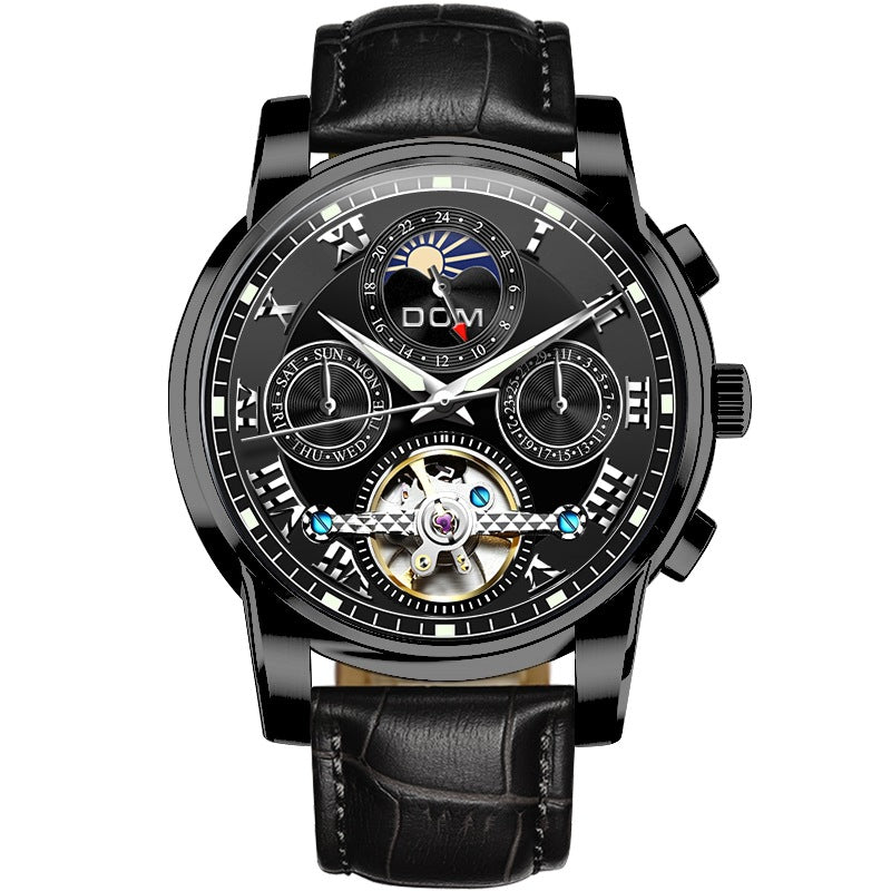 C2C Mall-Automatic & Mechanical Multifunctional Hollow Luminous Men's Watch