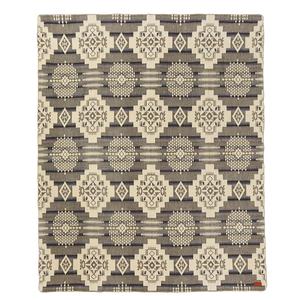 C2C Ultra Soft Light Gray Southwest Handmade Blanket