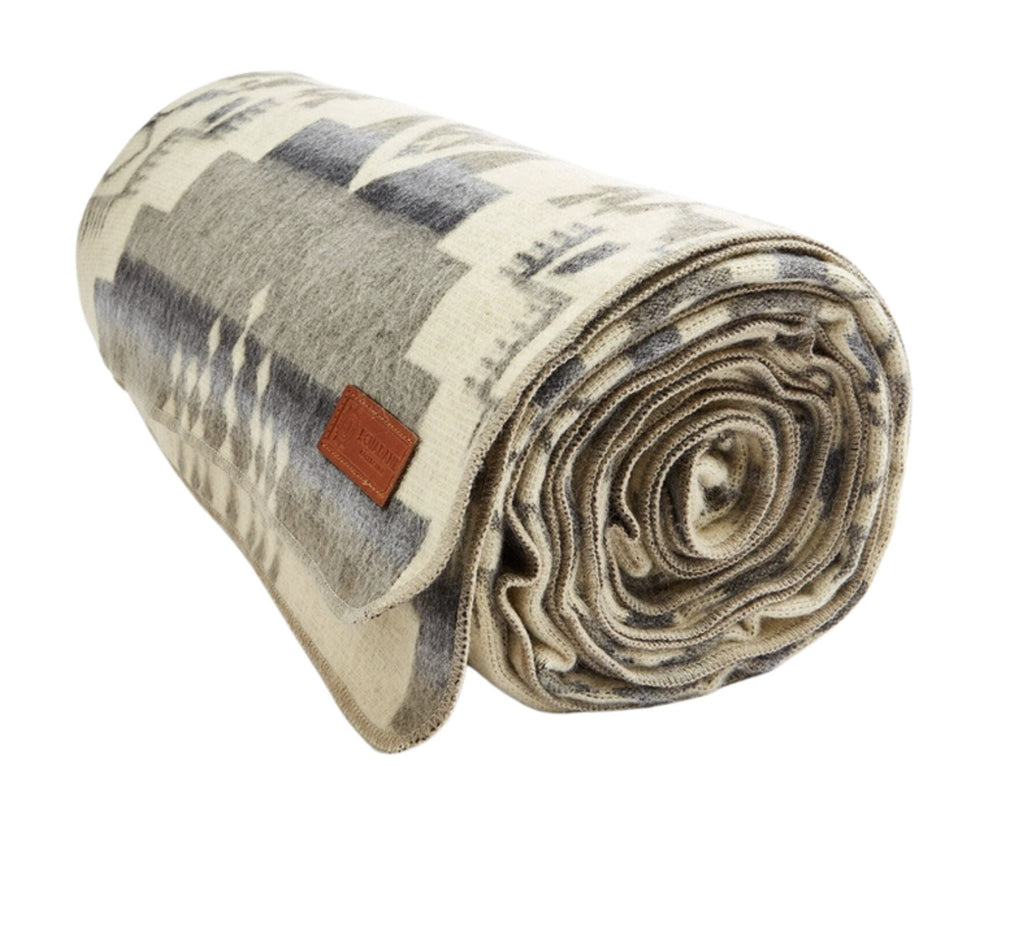 C2C Ultra Soft Light Gray Southwest Handmade Blanket