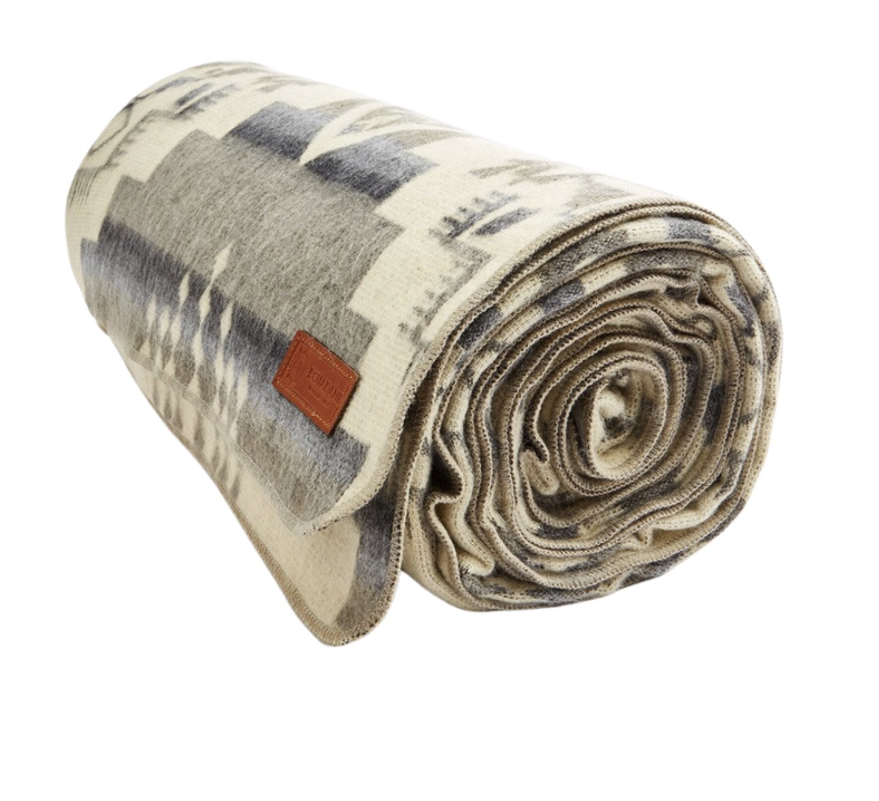 C2C Ultra Soft Light Gray Southwest Handmade Blanket