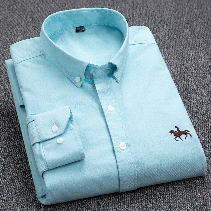 C2C Mens cotton oxford casual shirt